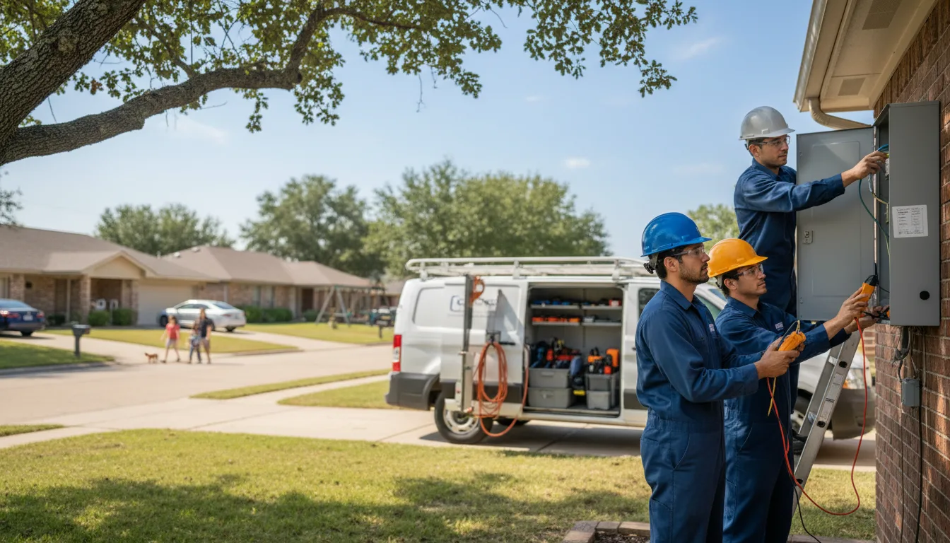 Certified electrician providing emergency electrical services in Keyes, OK